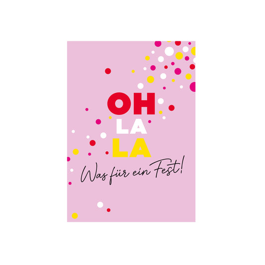 Einladungskarten  "OH LA LA" (10 er Set)